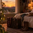 Suitcase by the Bed